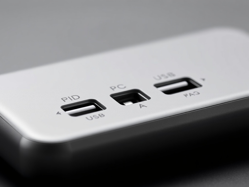 USB-C 타입의 PD 포트와 USB-A 타입의 QC 포트가 나란히 배치된 고성능 보조배터리의 외관